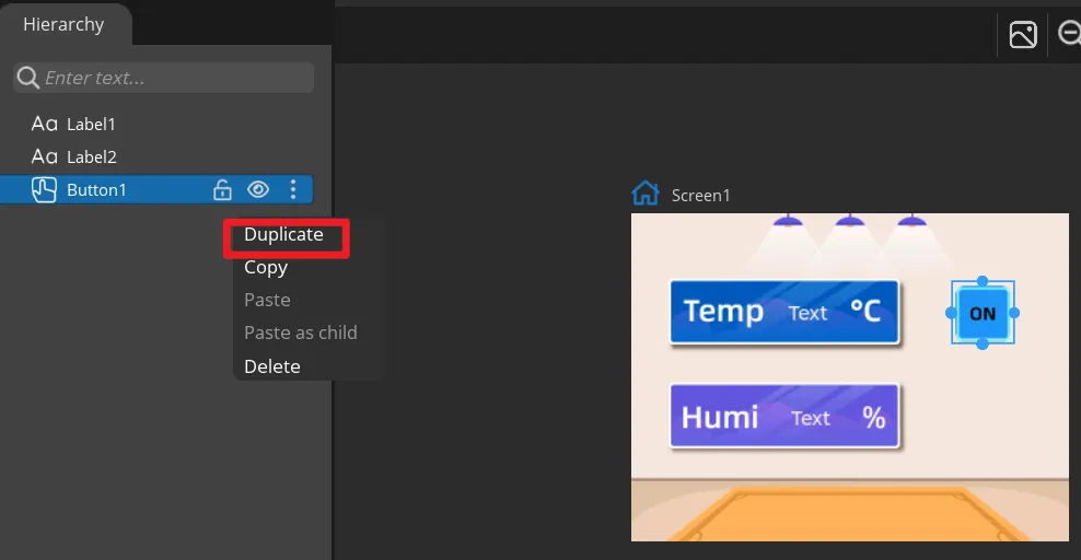 Duplicate Button