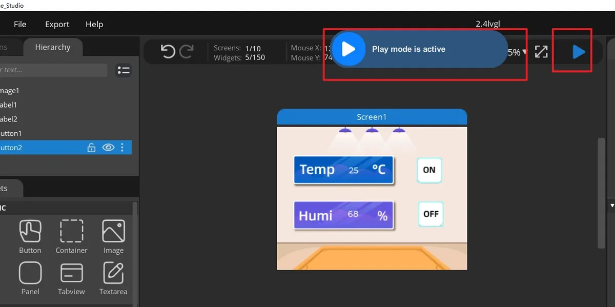 Add Event to OFF Button