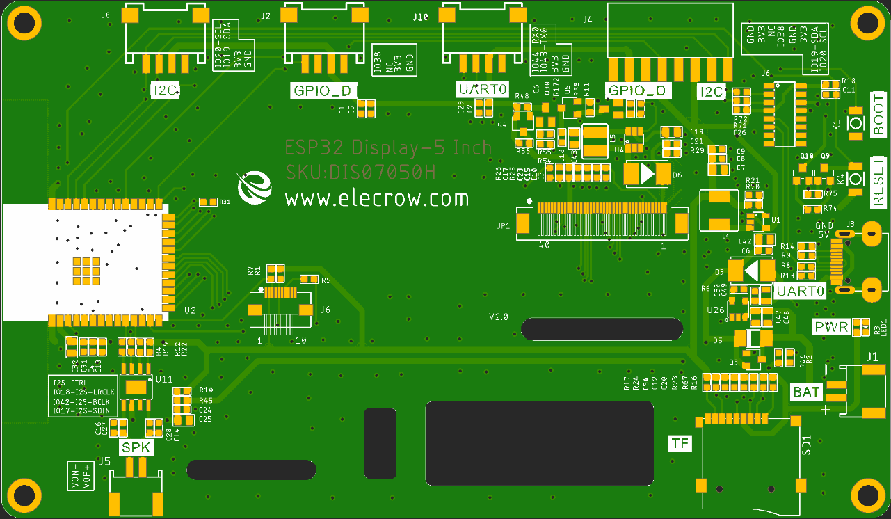 CrowPanel-ESP32-5-inch-pinout