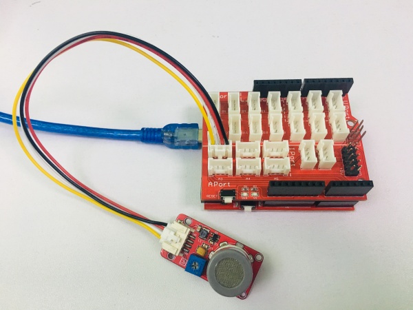 Gas Sensor Connected to A0